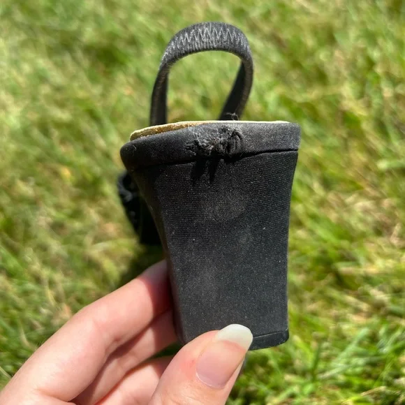 Black Mule Sandal Heels - Picture 5 of 5